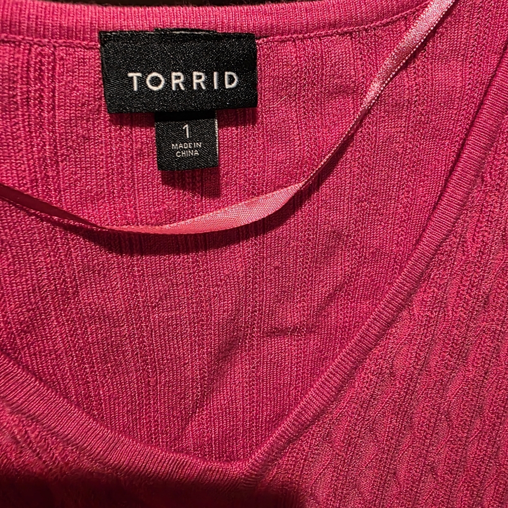 Torrid Pink Knit Top - Picture 4 of 6